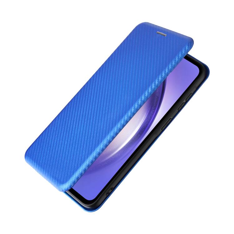 For Samsung Galaxy A57 5G Carbon Fiber Texture Flip Leather Phone Case