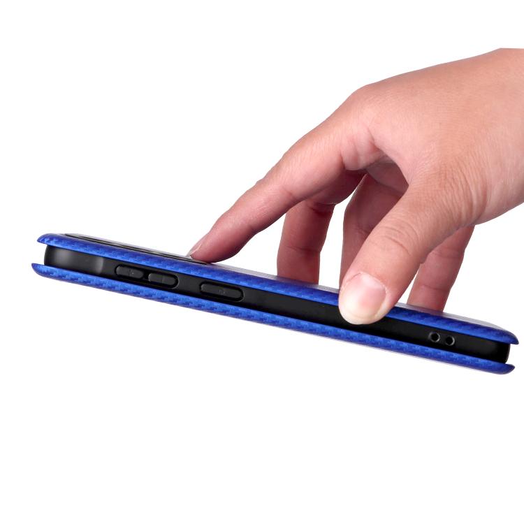 For Samsung Galaxy A57 5G Carbon Fiber Texture Flip Leather Phone Case