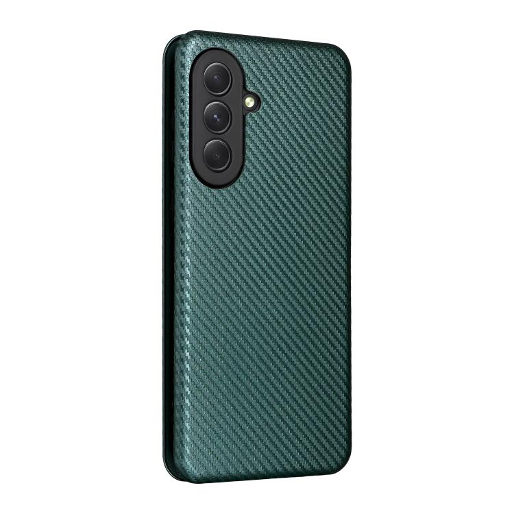 For Samsung Galaxy A57 5G Carbon Fiber Texture Flip Leather Phone Case