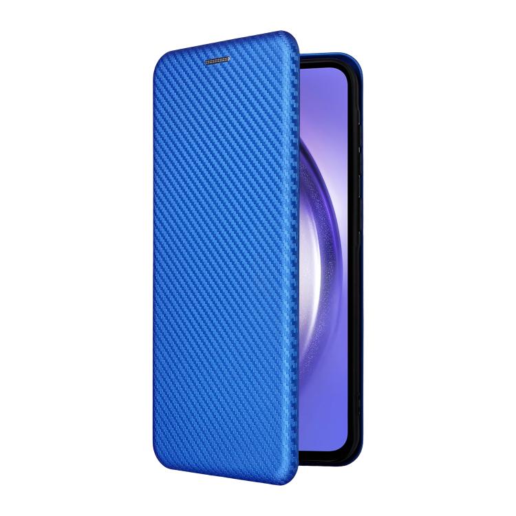 For Samsung Galaxy A27 5G Carbon Fiber Texture Flip Leather Phone Case