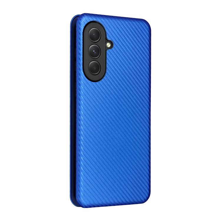 For Samsung Galaxy A27 5G Carbon Fiber Texture Flip Leather Phone Case