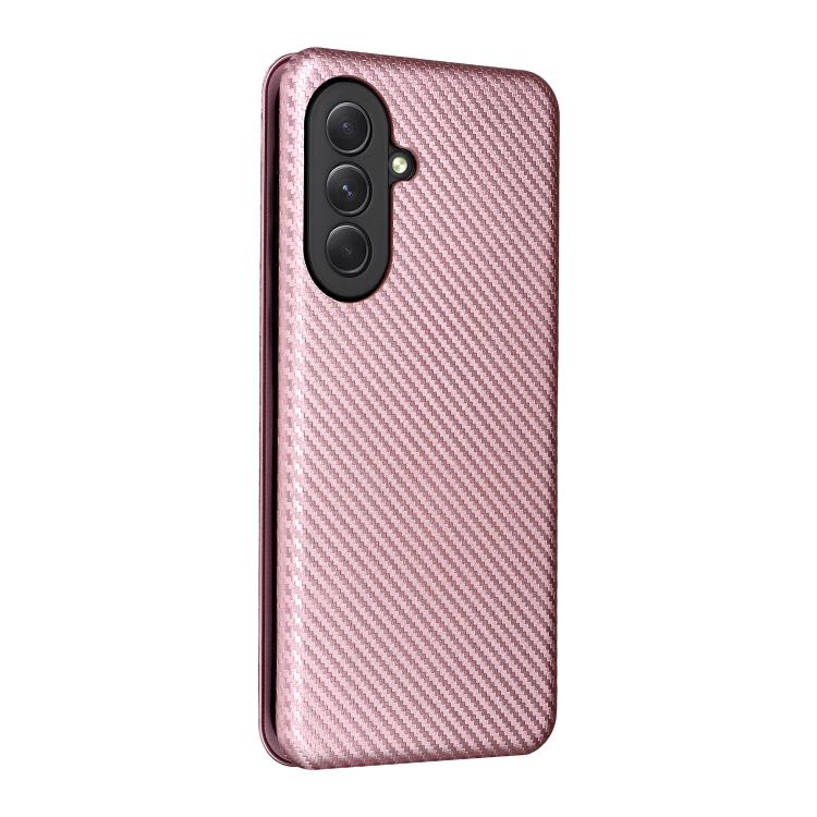 For Samsung Galaxy A27 5G Carbon Fiber Texture Flip Leather Phone Case
