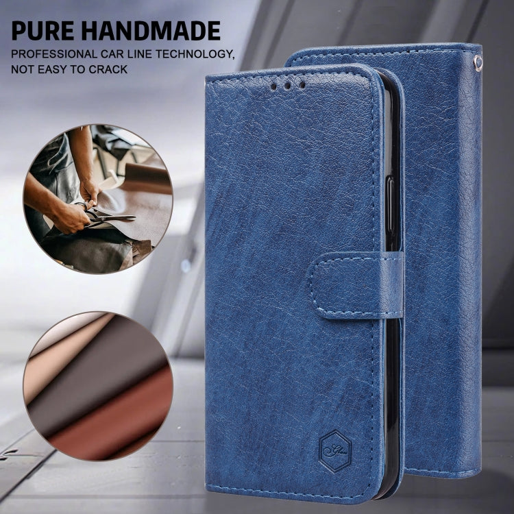 For Samsung Galaxy S24 FE 5G Skin Feeling Oil Leather Texture PU + TPU Phone Case