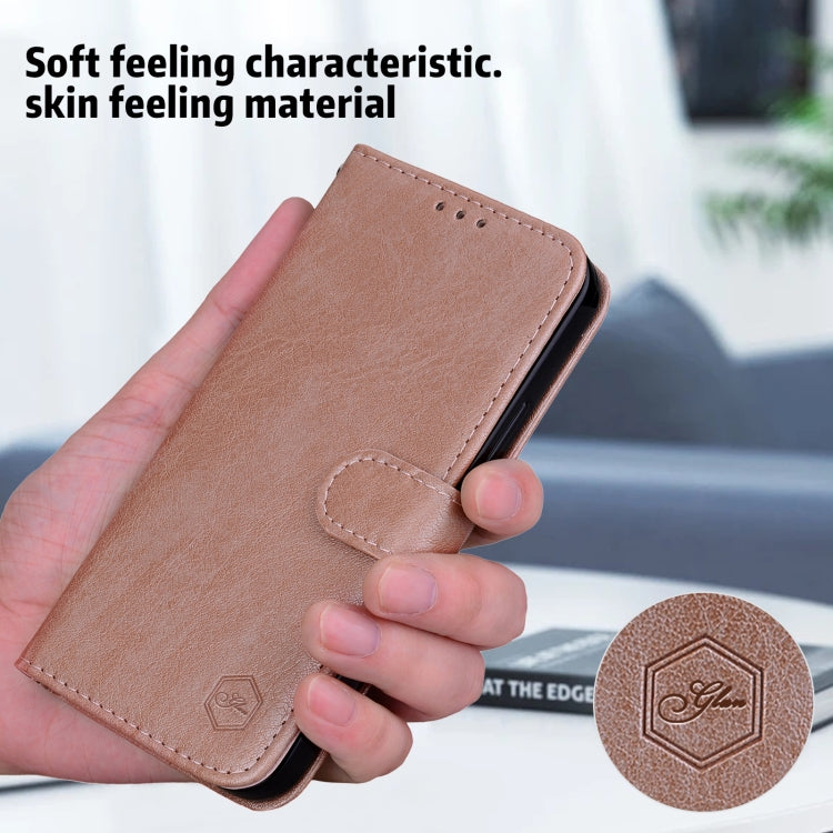 For Samsung Galaxy S24 FE 5G Skin Feeling Oil Leather Texture PU + TPU Phone Case