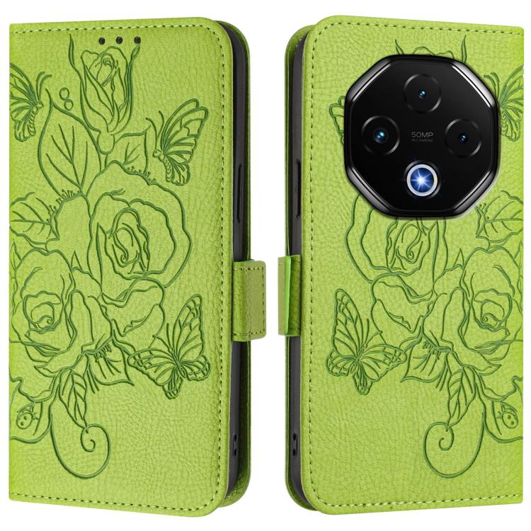 For UMIDIGI G100 Pro Embossed Rose RFID Anti-theft Leather Phone Case