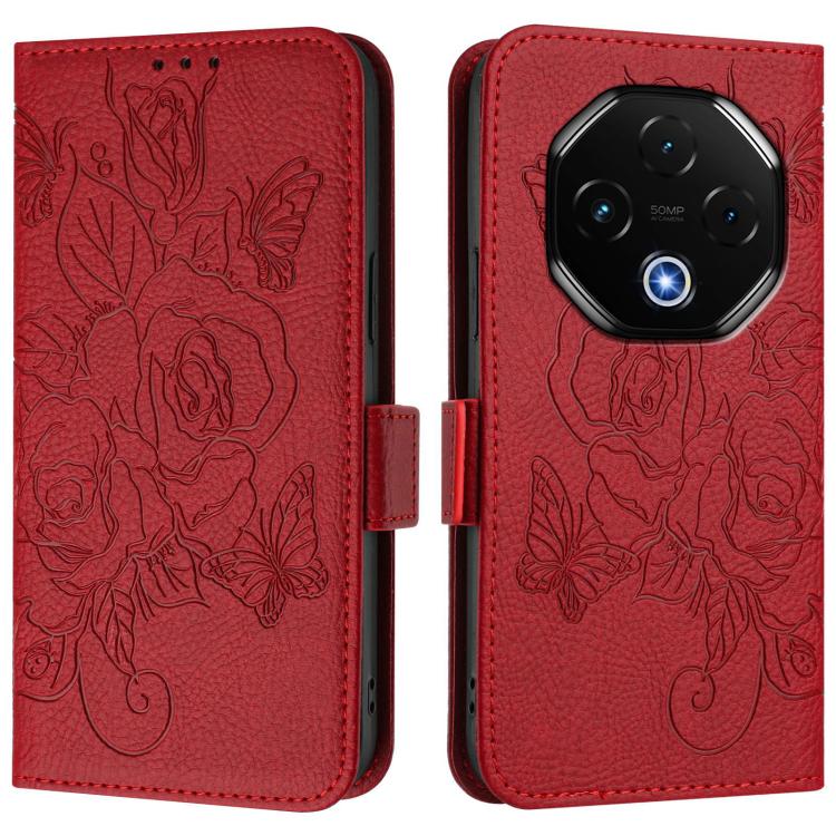 For UMIDIGI G100 Pro Embossed Rose RFID Anti-theft Leather Phone Case