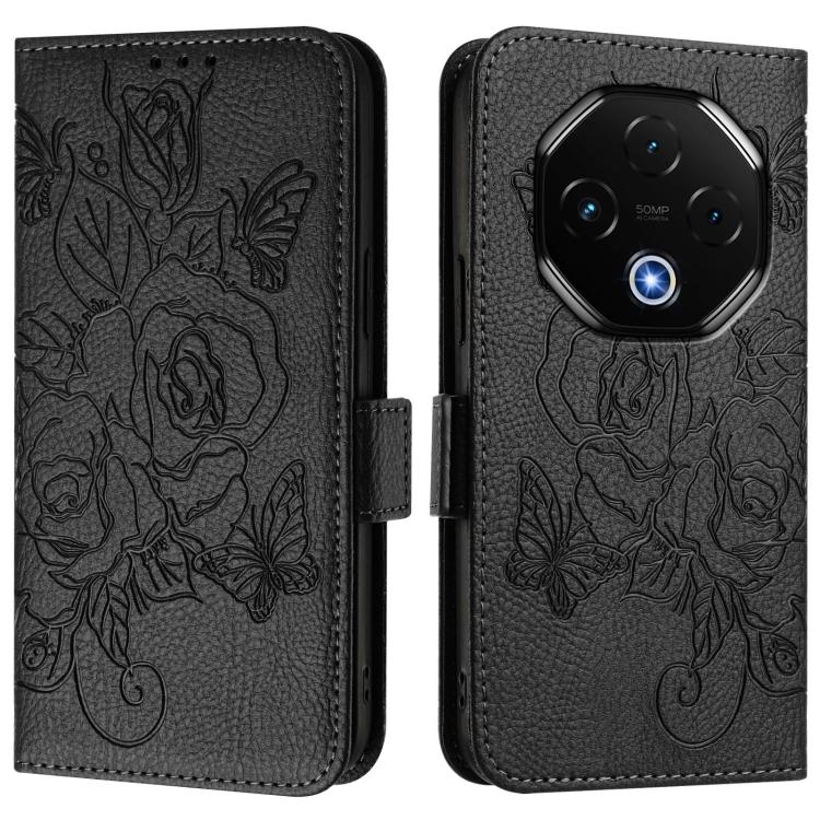For UMIDIGI G100 Pro Embossed Rose RFID Anti-theft Leather Phone Case