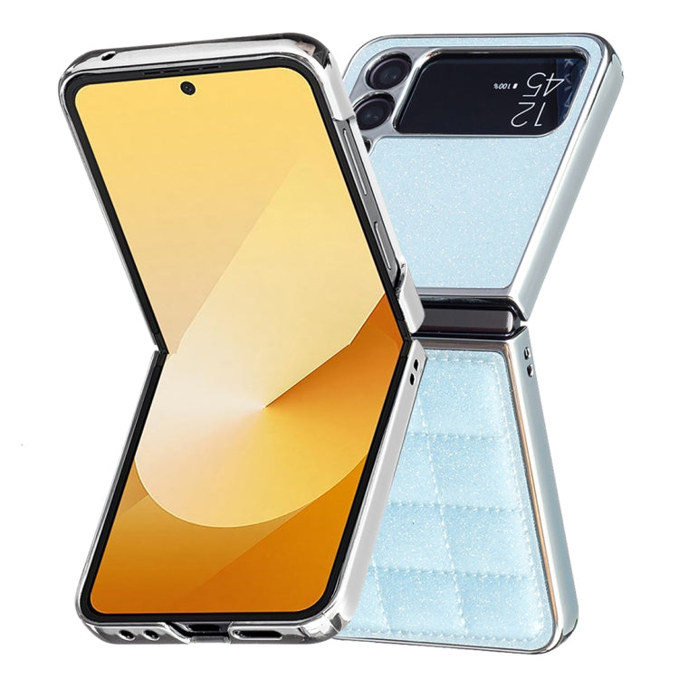 For Samsung Galaxy Z Flip3 Electroplating Square Glitter PU Phone Case