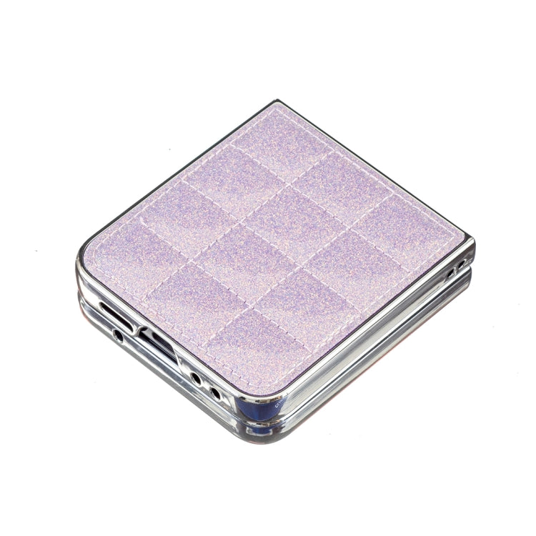 For Samsung Galaxy Z Flip3 Electroplating Square Glitter PU Phone Case