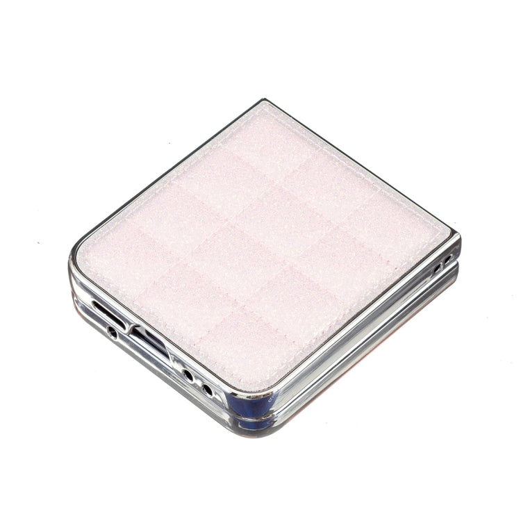 For Samsung Galaxy Z Flip3 Electroplating Square Glitter PU Phone Case