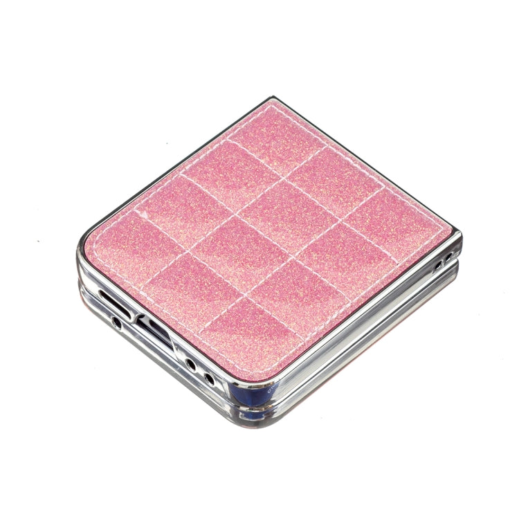 For Samsung Galaxy Z Flip3 Electroplating Square Glitter PU Phone Case