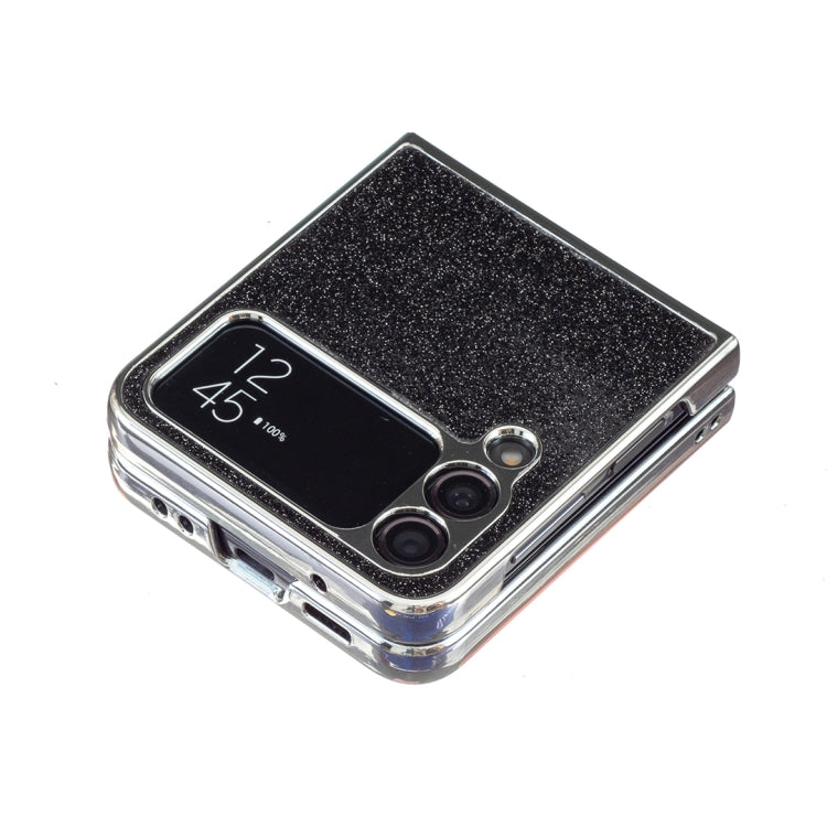 For Samsung Galaxy Z Flip3 Electroplating Square Glitter PU Phone Case