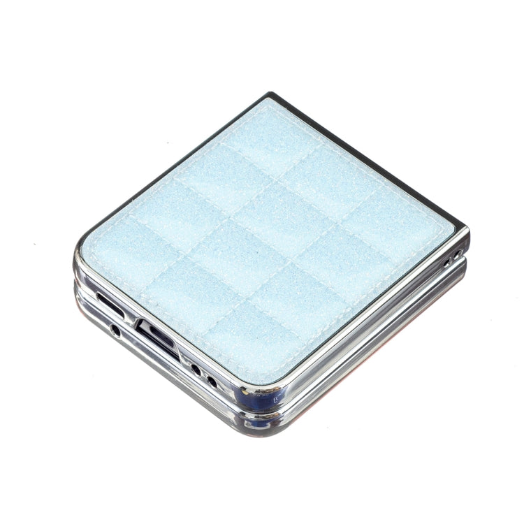 For Samsung Galaxy Z Flip4 Electroplating Square Glitter PU Phone Case
