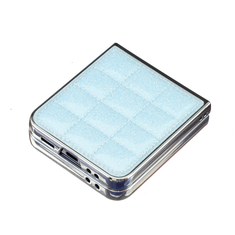 For Samsung Galaxy Z Flip5 Electroplating Square Glitter PU Phone Case
