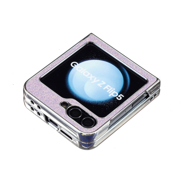For Samsung Galaxy Z Flip6 / Flip7 FE Electroplating Square Glitter PU Phone Case