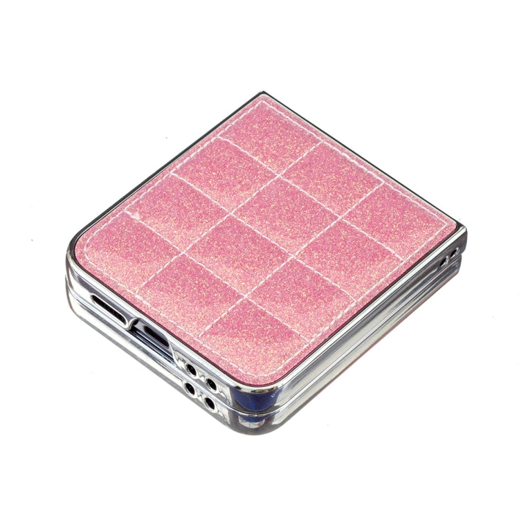 For Samsung Galaxy Z Flip6 / Flip7 FE Electroplating Square Glitter PU Phone Case