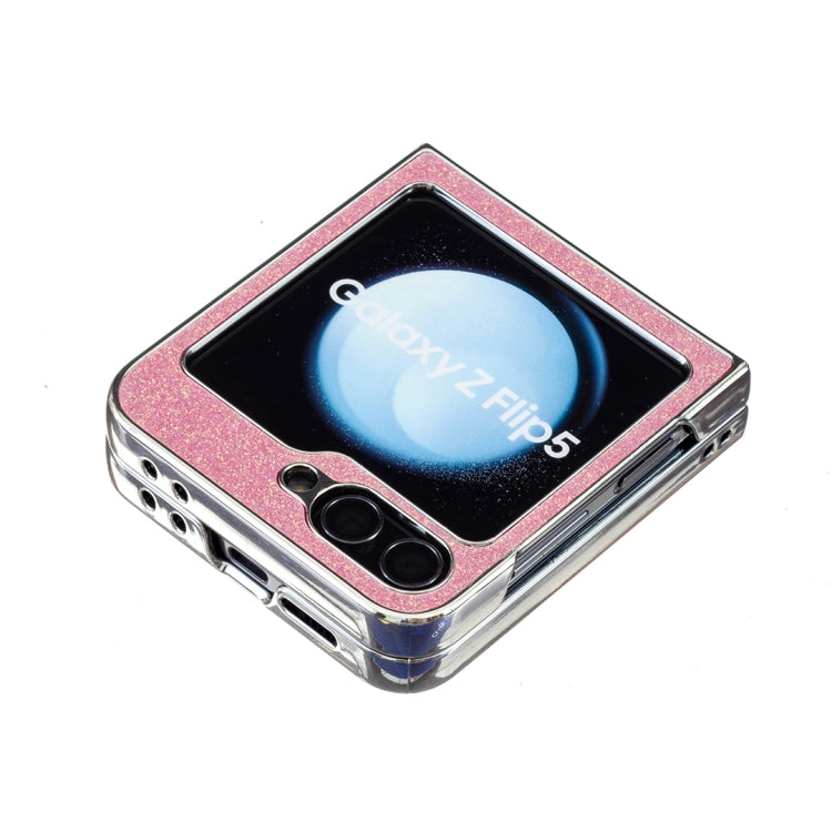 For Samsung Galaxy Z Flip6 / Flip7 FE Electroplating Square Glitter PU Phone Case