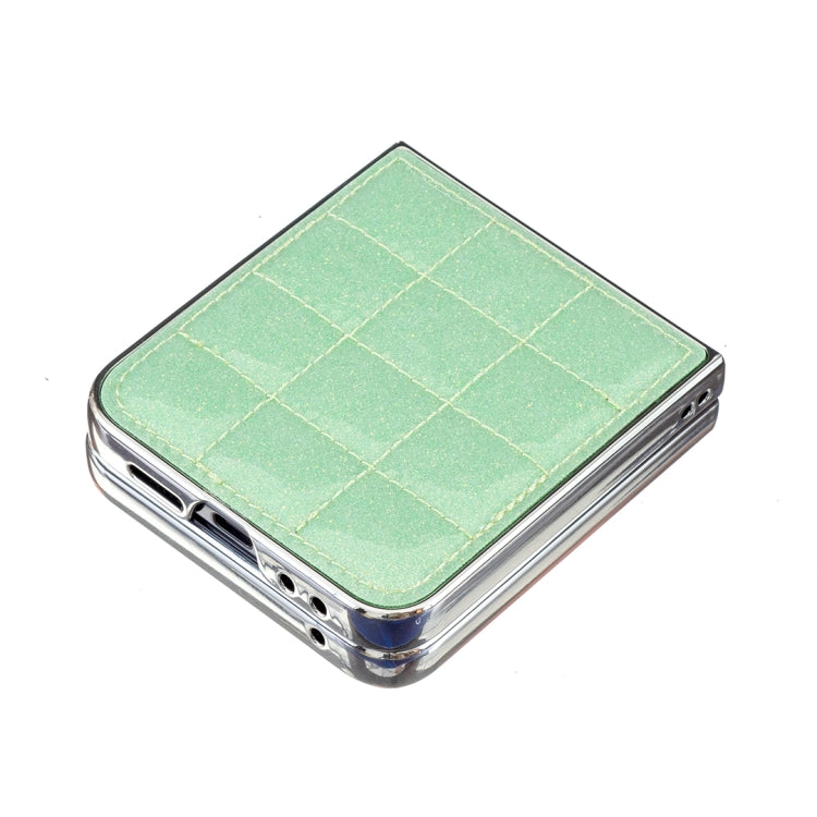 For Samsung Galaxy Z Flip6 / Flip7 FE Electroplating Square Glitter PU Phone Case