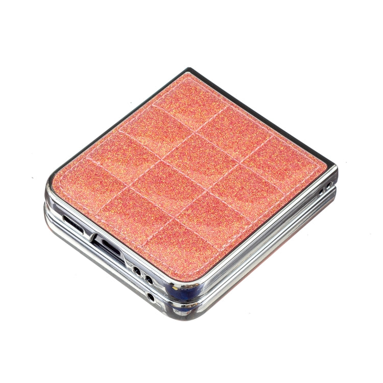 For Samsung Galaxy Z Flip6 / Flip7 FE Electroplating Square Glitter PU Phone Case