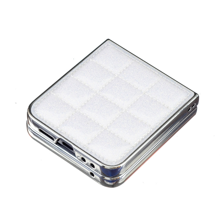 For Samsung Galaxy Z Flip6 / Flip7 FE Electroplating Square Glitter PU Phone Case