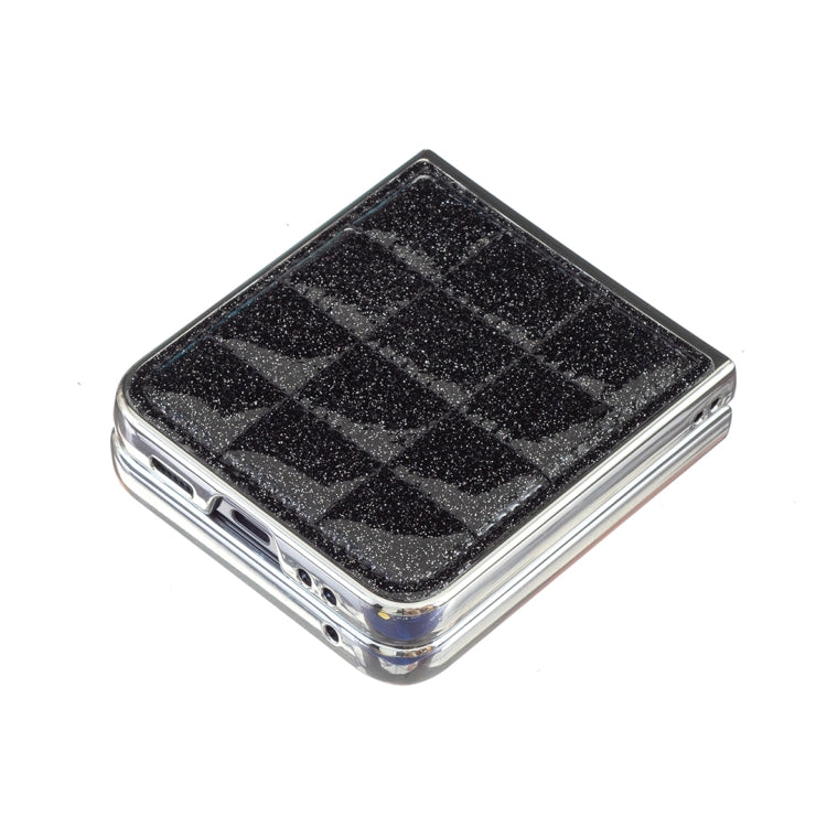 For Samsung Galaxy Z Flip6 / Flip7 FE Electroplating Square Glitter PU Phone Case