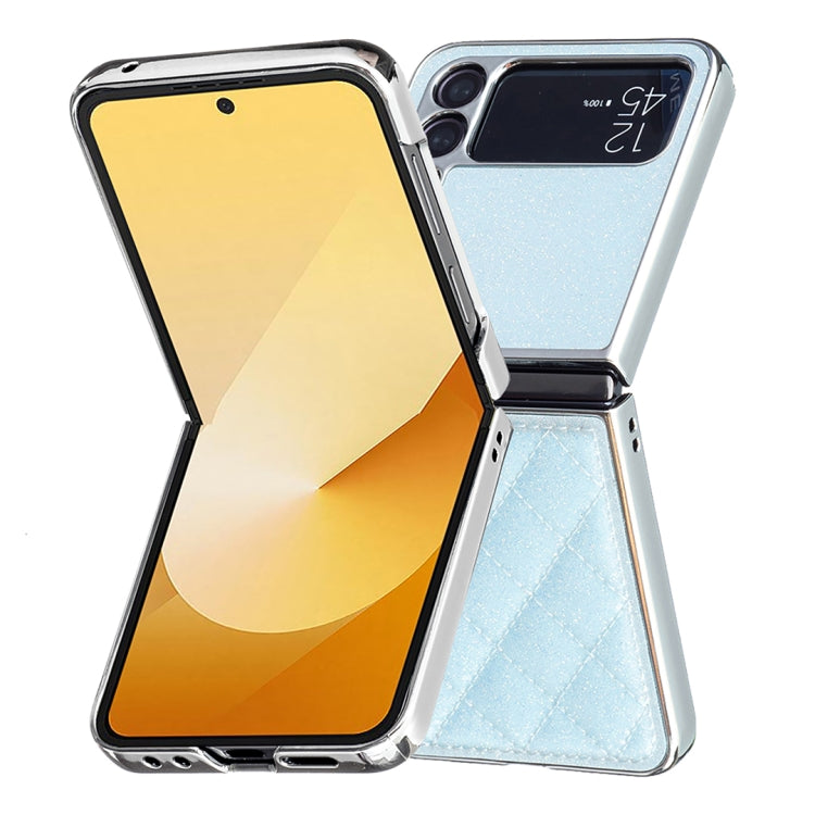 For Samsung Galaxy Z Flip3 Electroplating Rhombic Glitter PU Phone Case