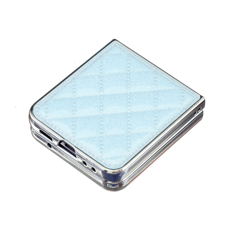 For Samsung Galaxy Z Flip3 Electroplating Rhombic Glitter PU Phone Case