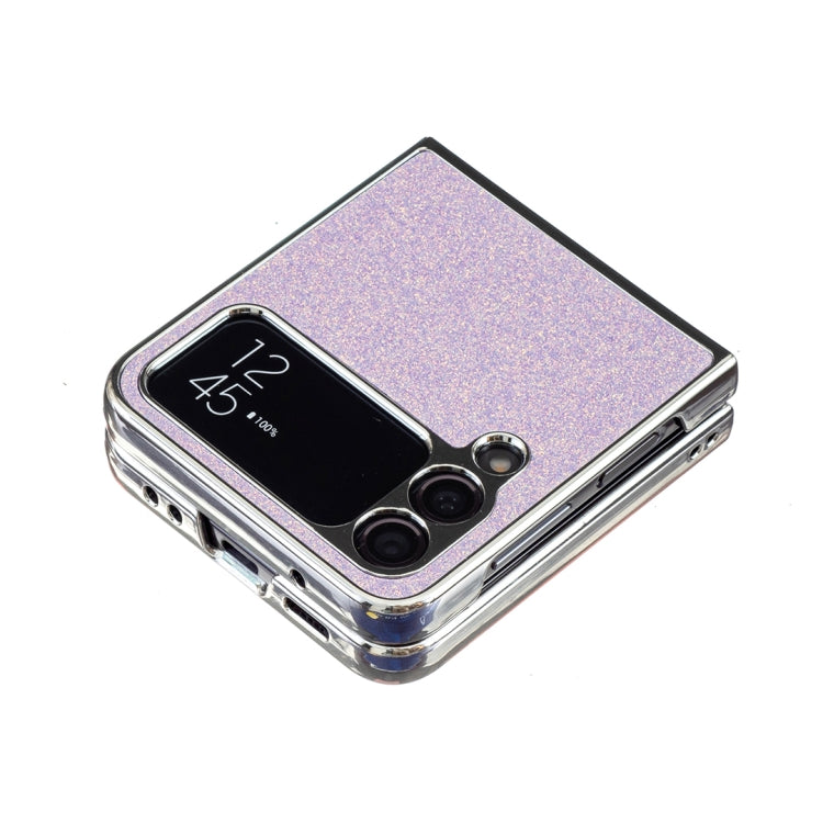 For Samsung Galaxy Z Flip3 Electroplating Rhombic Glitter PU Phone Case