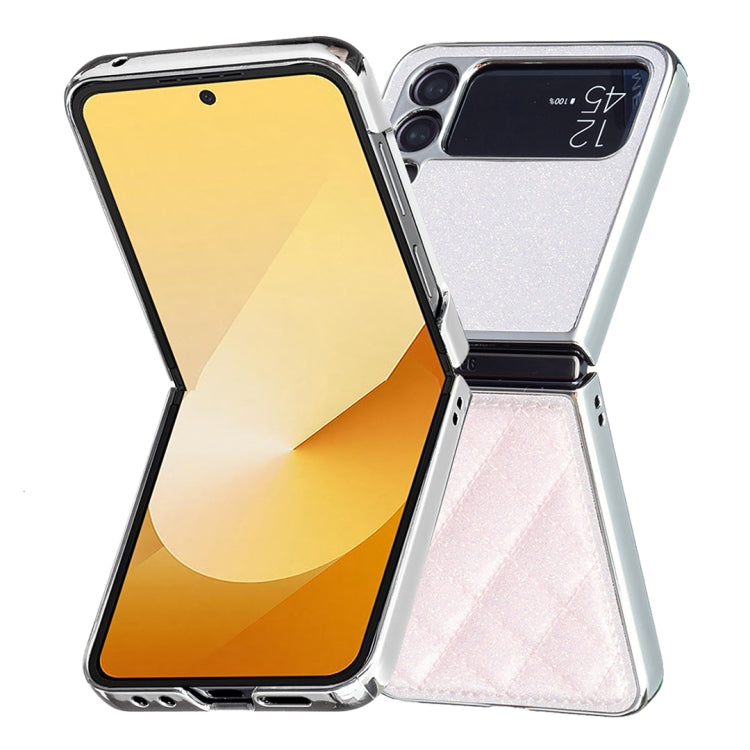 For Samsung Galaxy Z Flip3 Electroplating Rhombic Glitter PU Phone Case