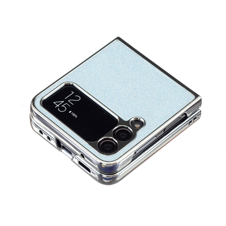 For Samsung Galaxy Z Flip4 Electroplating Rhombic Glitter PU Phone Case