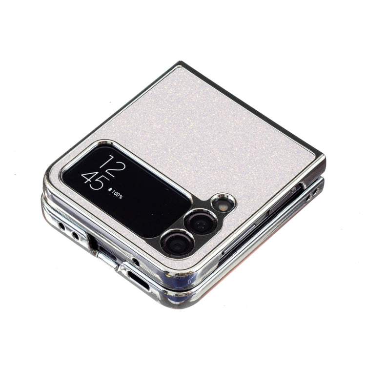 For Samsung Galaxy Z Flip4 Electroplating Rhombic Glitter PU Phone Case