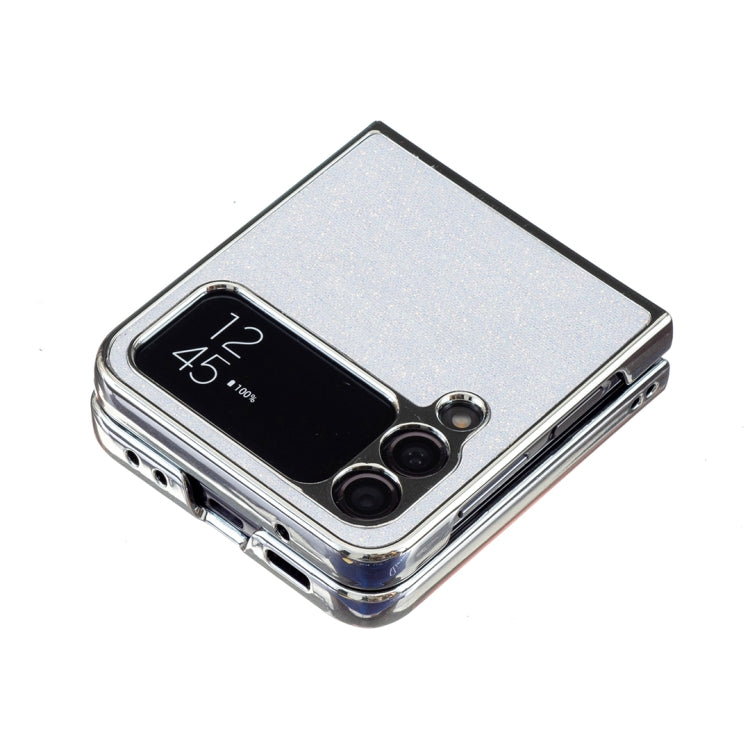 For Samsung Galaxy Z Flip4 Electroplating Rhombic Glitter PU Phone Case