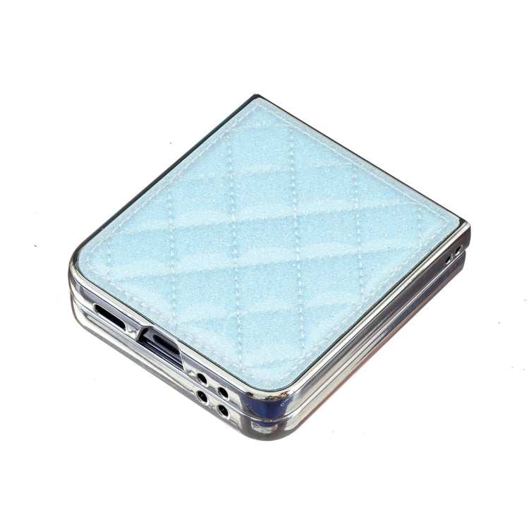 For Samsung Galaxy Z Flip5 Electroplating Rhombic Glitter PU Phone Case