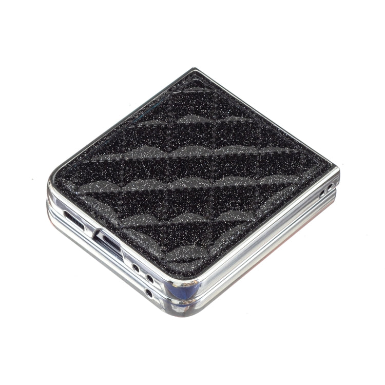For Samsung Galaxy Z Flip5 Electroplating Rhombic Glitter PU Phone Case