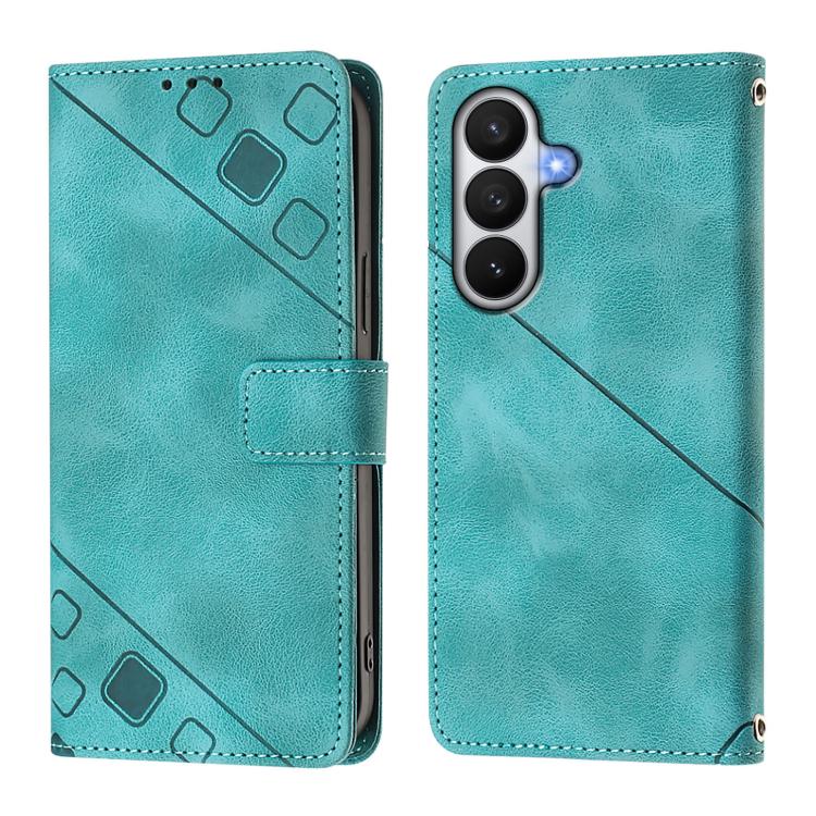 For Samsung Galaxy S26 5G Skin-feel Embossed Leather Phone Case