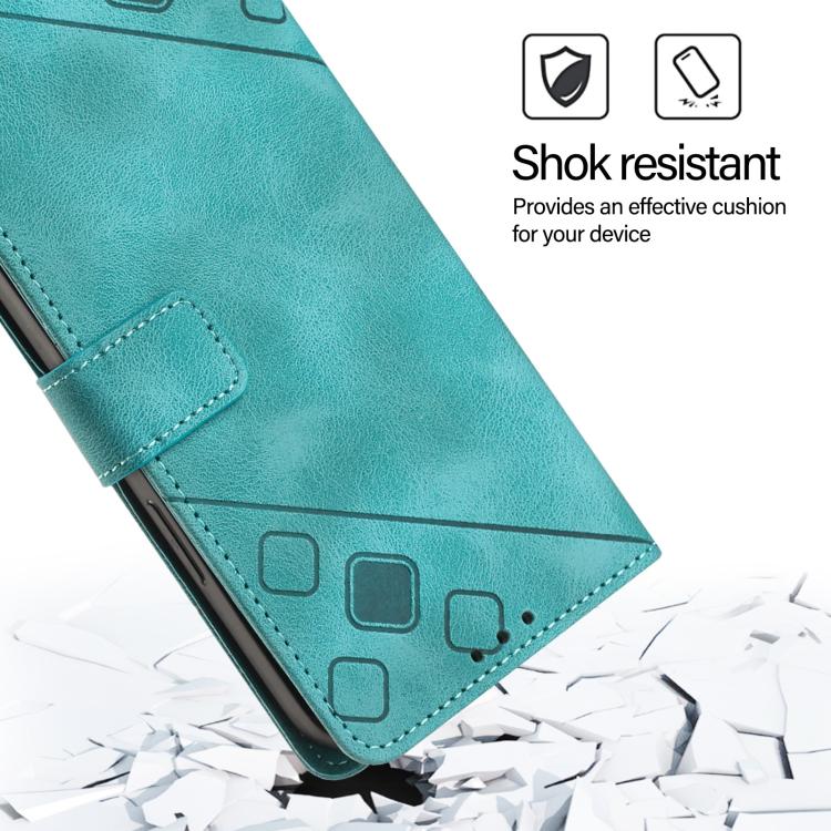 For Galaxy S26 FE 5G Skin-feel Embossed Leather Phone Case