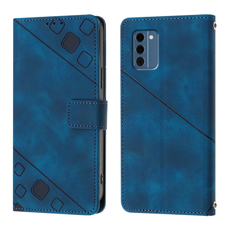 For Nokia C300 Skin Feel Embossed Leather Phone Case