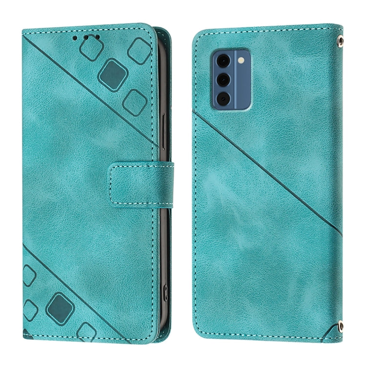 For Nokia C300 Skin Feel Embossed Leather Phone Case