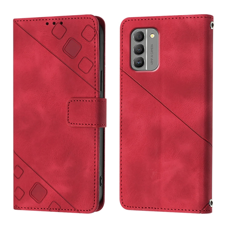 For Nokia G400 Skin Feel Embossed Leather Phone Case