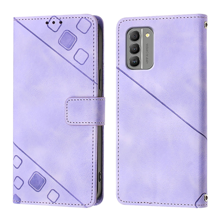 For Nokia G400 Skin Feel Embossed Leather Phone Case