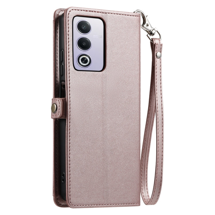 For OPPO A3 Pro 5G Global Wallet Multi-card Slot Leather Phone Case with Lanyard