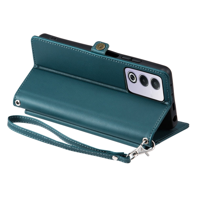 For OPPO A3 Pro 5G Global Wallet Multi-card Slot Leather Phone Case with Lanyard