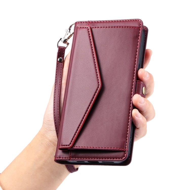 For OPPO A60 Wallet Multi-card Slot Leather Phone Case with Lanyard