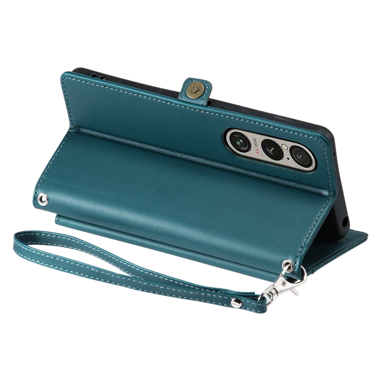 For Sony Xperia 1 VI Wallet Multi-card Slot Leather Phone Case with Lanyard