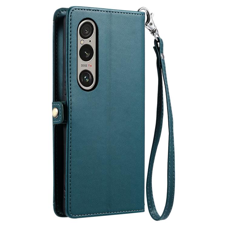 For Sony Xperia 1 VII Wallet Multi-card Slot Leather Phone Case with Lanyard