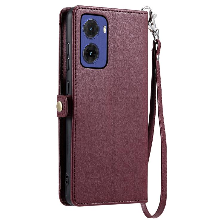 For Motorola Moto G05 Wallet Multi-card Slot Leather Phone Case with Lanyard