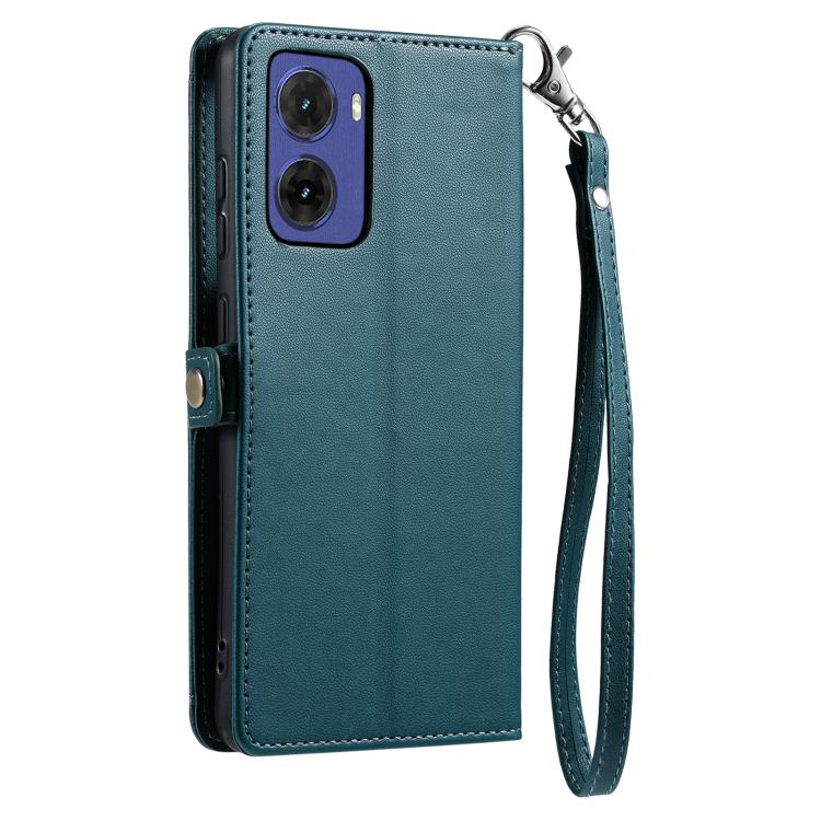 For Motorola Moto G05 Wallet Multi-card Slot Leather Phone Case with Lanyard