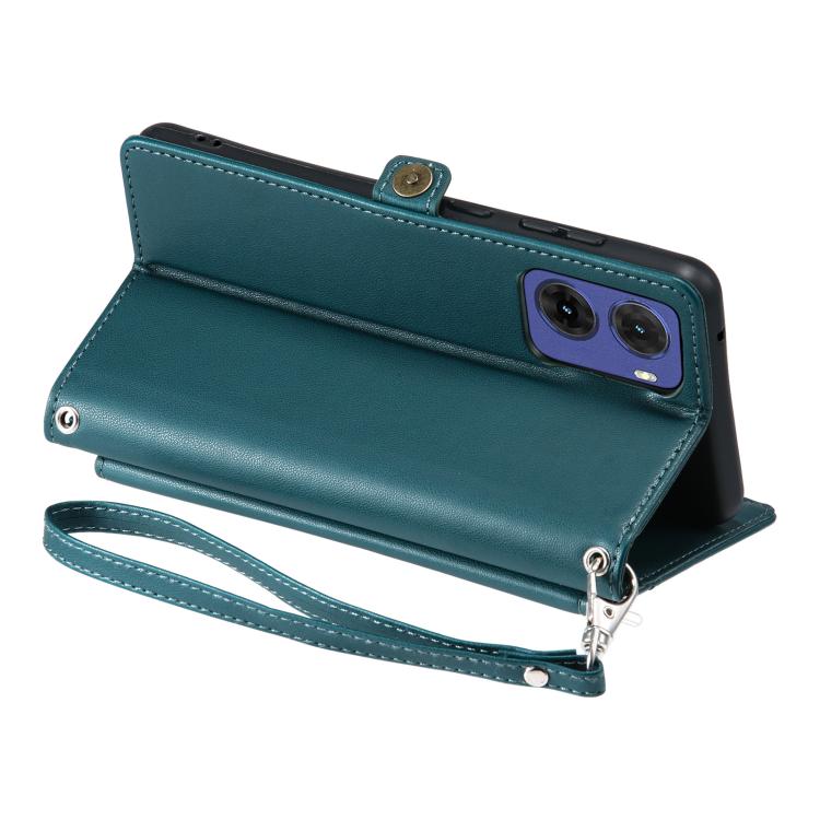 For Motorola Moto G05 Wallet Multi-card Slot Leather Phone Case with Lanyard