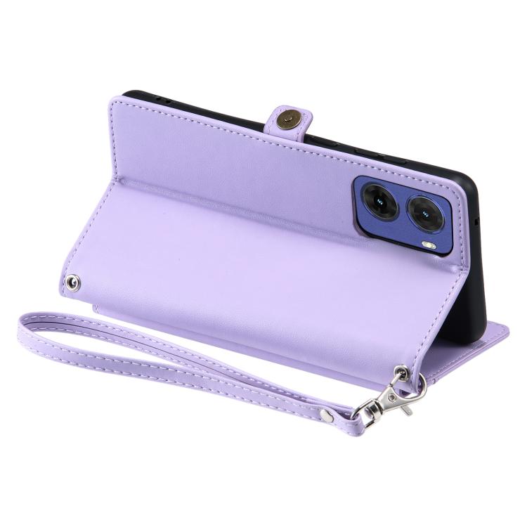 For Motorola Moto G05 Wallet Multi-card Slot Leather Phone Case with Lanyard