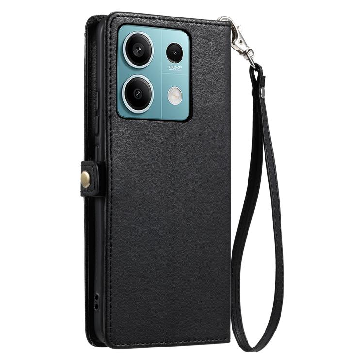 For Motorola Edge 60 Fusion Wallet Multi-card Slot Leather Phone Case with Lanyard
